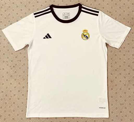 Real Madrid White Cotton Shirt 24/25